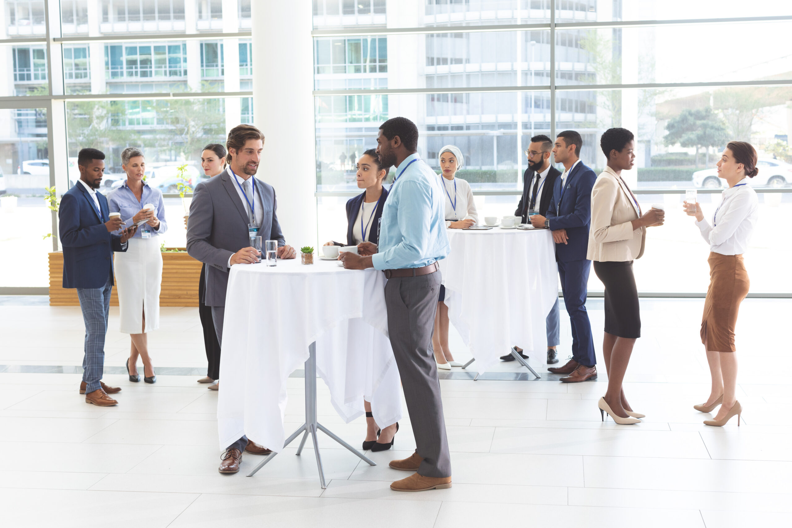 Marketing reps at an event